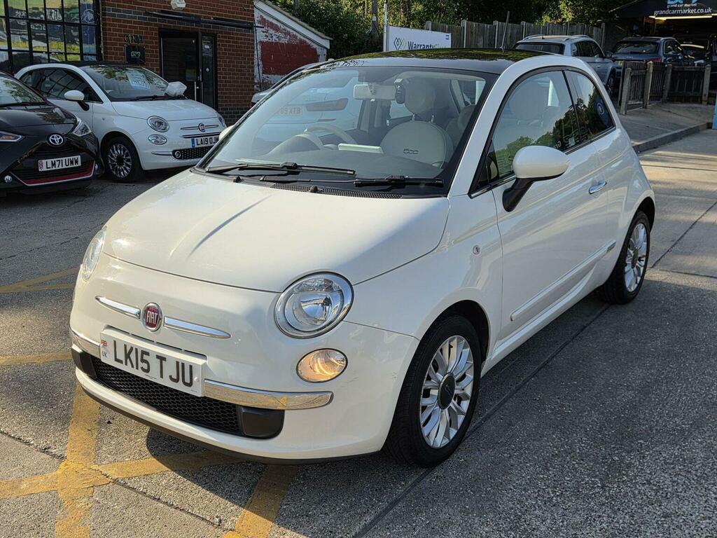 Fiat 500 Hatchback 1.2 Lounge Dualogic Euro 6 Ss 20 LK15TJU White #2