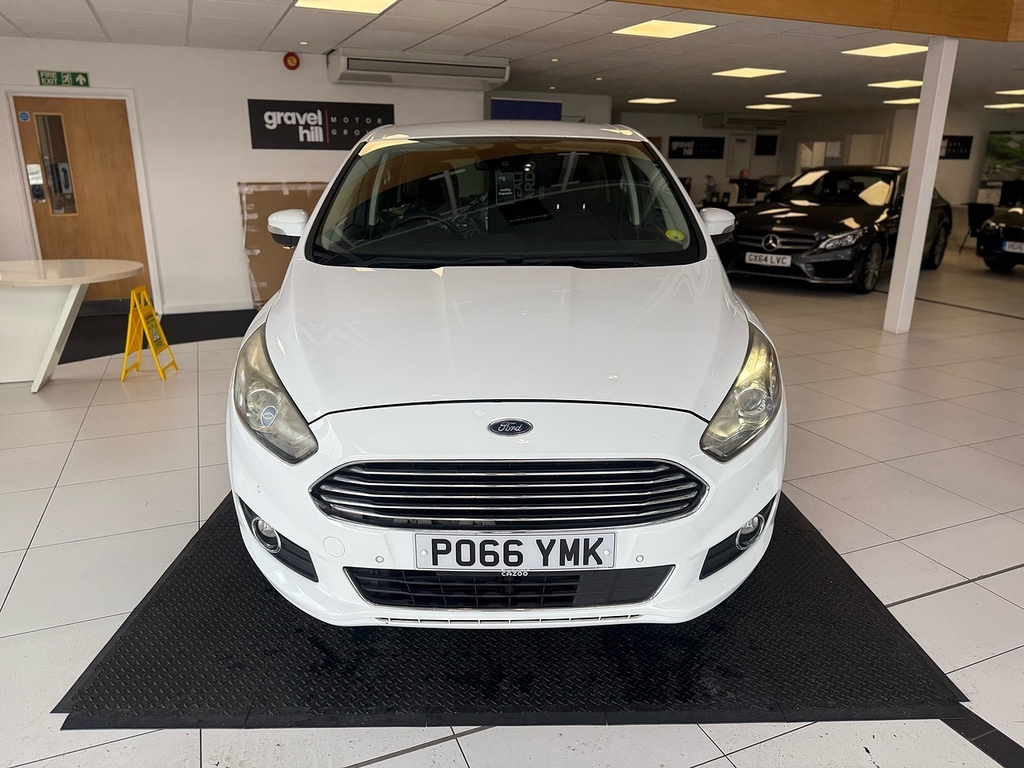Ford S-Max 2.0 Tdci Titanium Mpv Euro 6 S PO66YMK White #2
