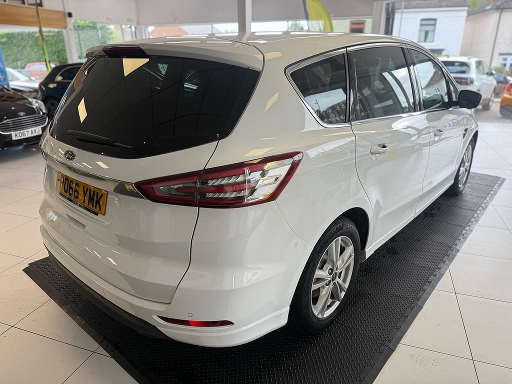 Ford S-Max 2.0 Tdci Titanium Mpv Euro 6 S PO66YMK White #5