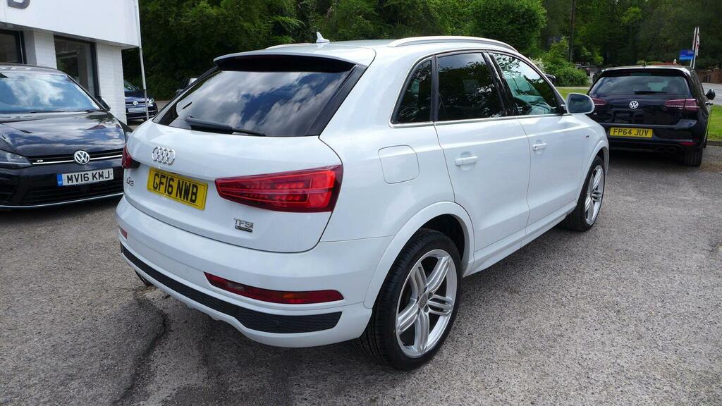 Audi Q3 2.0 Tfsi S Line Plus S Tronic Quattro Euro 6 Ss GF16NWB White #5