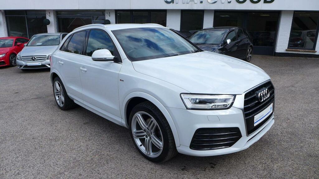 Audi Q3 2.0 Tfsi S Line Plus S Tronic Quattro Euro 6 Ss GF16NWB White #3