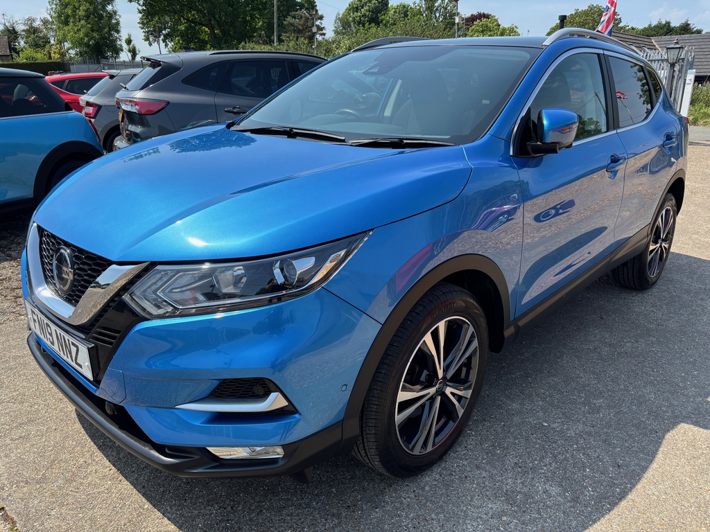 Nissan Qashqai 1.3 Dig-t N-connecta Euro 6 S S FN19NNZ Blue #3