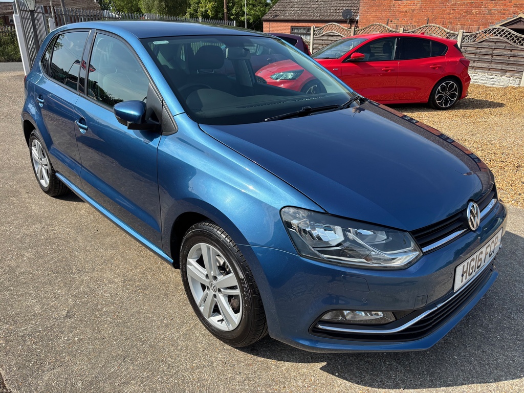 Volkswagen Polo 1.2 Tsi Bluemotion Tech Match Euro 6 S S Blue
