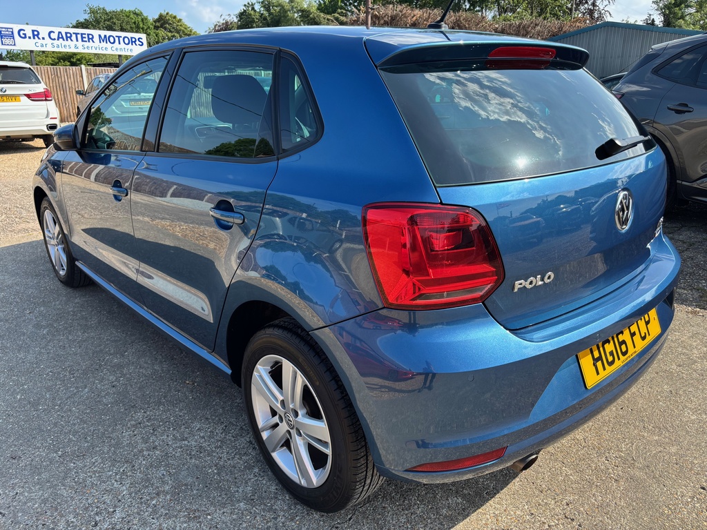 Volkswagen Polo 1.2 Tsi Bluemotion Tech Match Euro 6 S S HG16FCP Blue #4