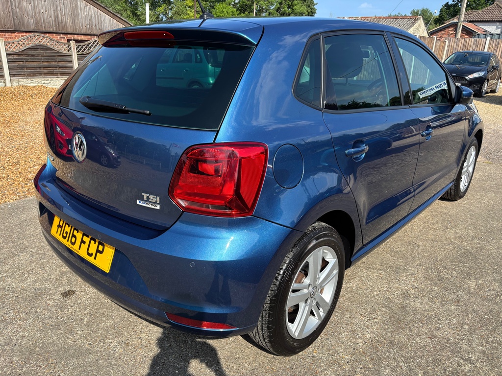 Volkswagen Polo 1.2 Tsi Bluemotion Tech Match Euro 6 S S HG16FCP Blue #6