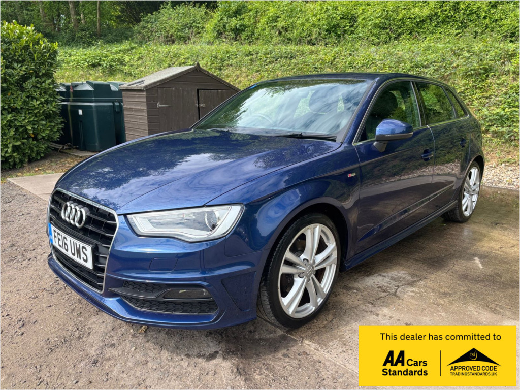 Audi A3 1.4 Tfsi S Line Sportback Euro 6 Blue