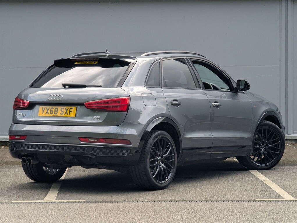 Audi Q3 2.0 Tdi Black Edition Quattro Euro 6 Ss YX68SXF Grey #3