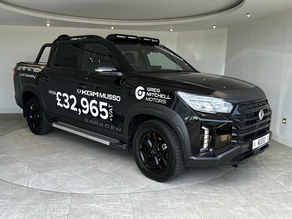 SsangYong Musso 2.2 Double Cab Pick Up Saracen Black