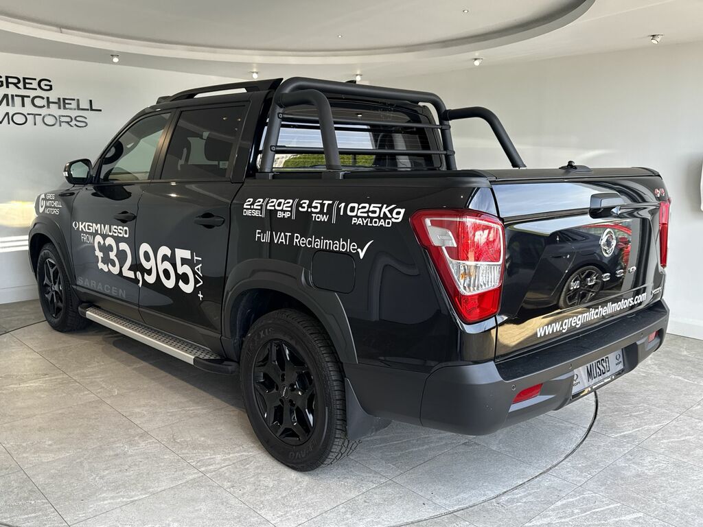 SsangYong Musso 2.2 Double Cab Pick Up Saracen Black #4