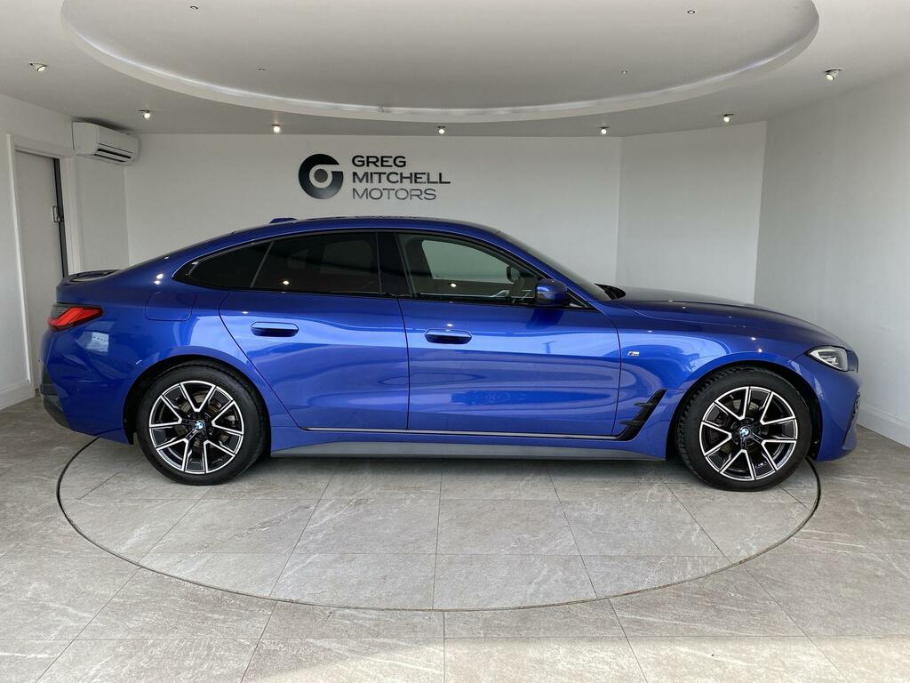 BMW 4 Series 420D Mht M Sport Step Tech Pack LF72AJR Blue #4