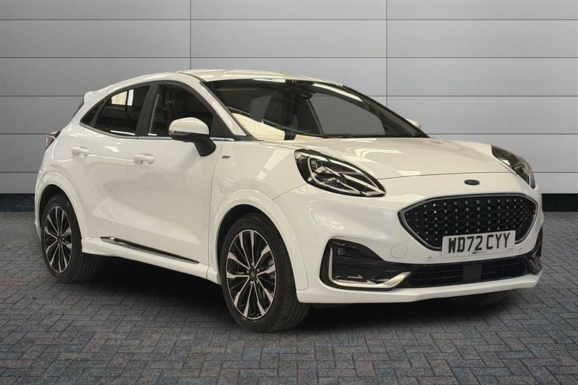 Ford Puma 1.0 Ecoboost Hybr Mhev 155 St-line Vignale Dct White