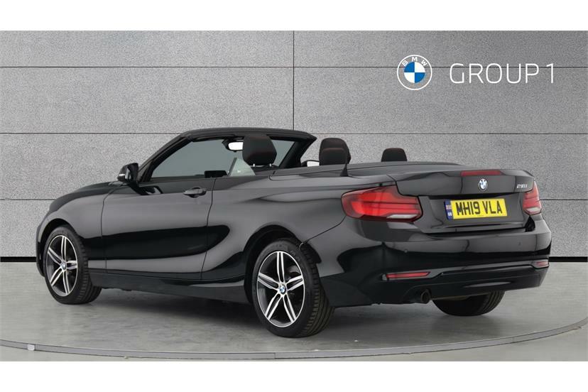 BMW 2 Series 218I Sport Nav MH19VLA Black #2