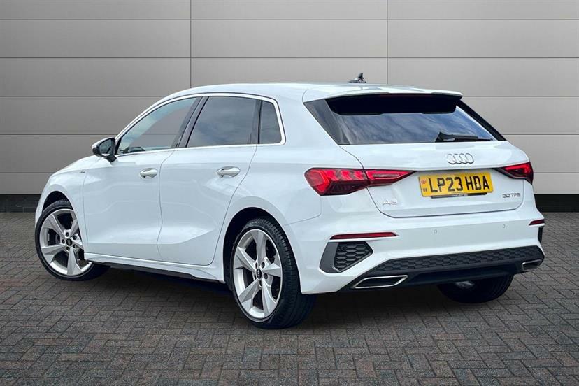 Audi A3 30 Tfsi S Line LP23HDA White #3