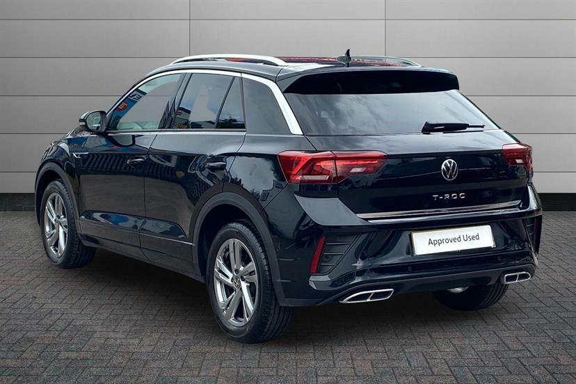 Volkswagen T-Roc 1.5 Tsi R-line Dsg LL25KRX Black #3