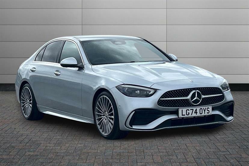 Mercedes-Benz C Class C200 Amg Line Premium 9G-tronic Silver