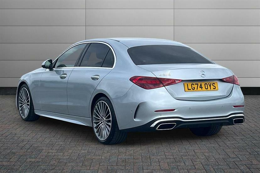 Mercedes-Benz C Class C200 Amg Line Premium 9G-tronic Silver #2