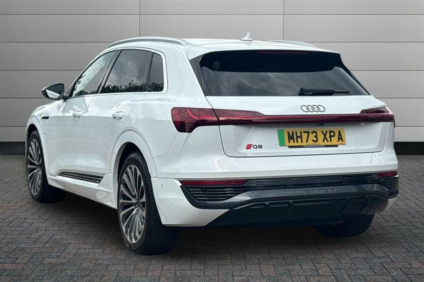 Audi Q8 e tron 300Kw 55 Quattro 114Kwh S Line MH73XPA White #3