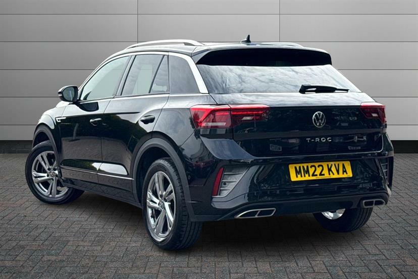 Volkswagen T-Roc 1.5 Tsi R-line Dsg MM22KVA Black #3