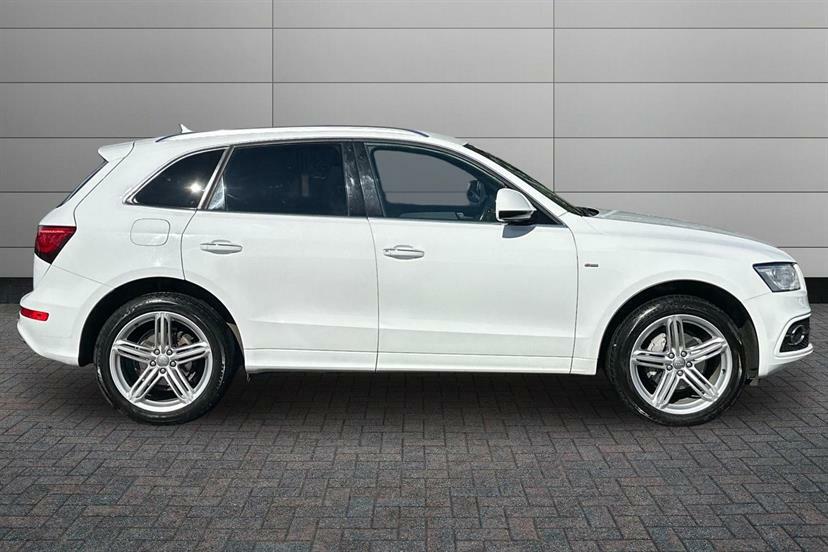 Audi Q5 2.0 Tdi 190 Quattro S Line Plus S Tronic EK66VJN White #4