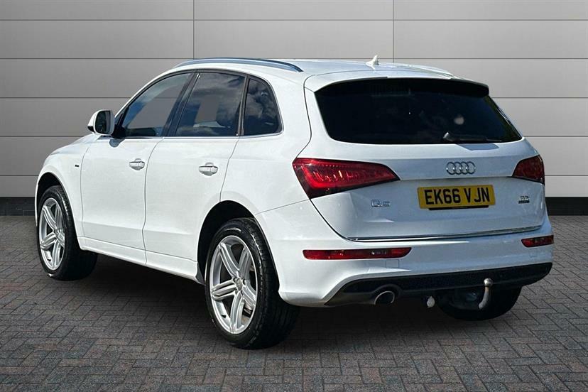Audi Q5 2.0 Tdi 190 Quattro S Line Plus S Tronic EK66VJN White #3