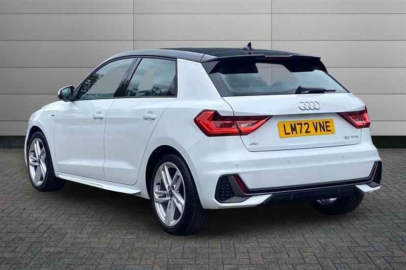 Audi A1 30 Tfsi 110 S Line LM72VNE White #3