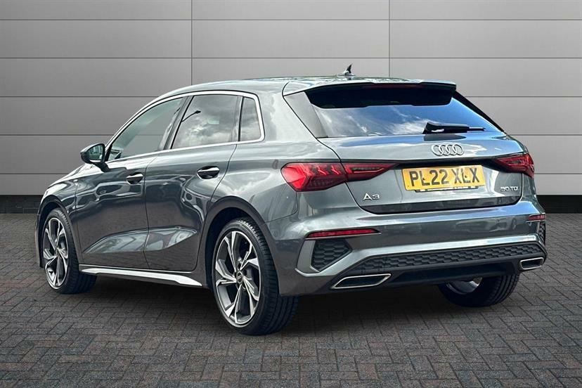 Audi A3 30 Tdi S Line S Tronic PL22XLX Grey #3