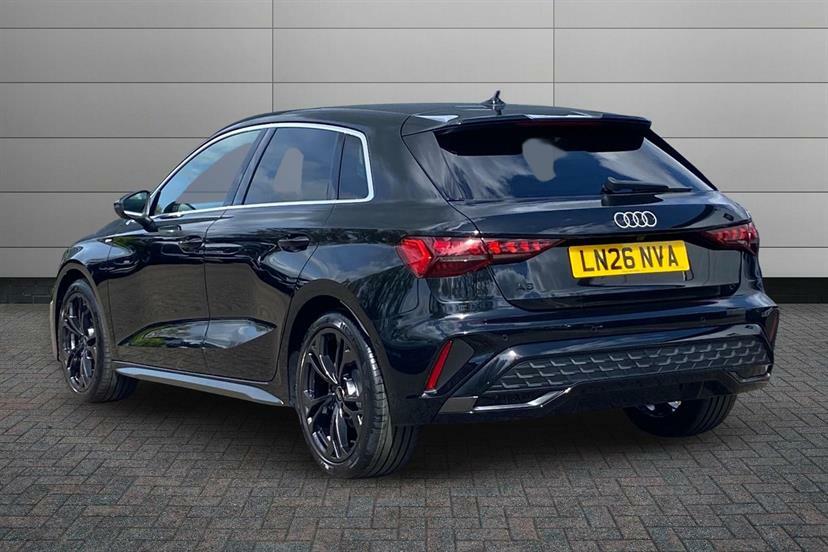 Audi A3 1.5 Tfsi 116 S Line S Tronic Tech Pack LN26NVA Black #3