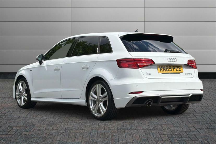 Audi A3 30 Tfsi 116 S Line Tech Pack KN69PZE White #3