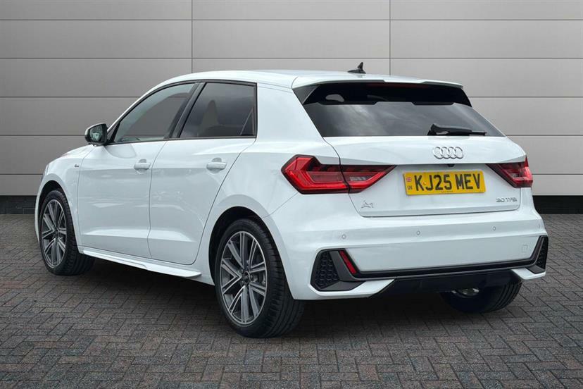 Audi A1 30 Tfsi S Line S Tronic KJ25MEV White #3