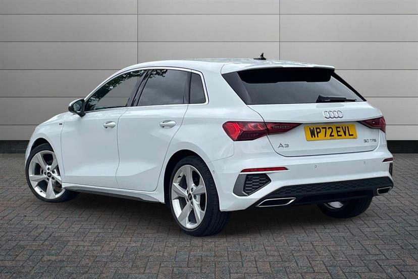Audi A3 30 Tfsi S Line WP72EVL White #3