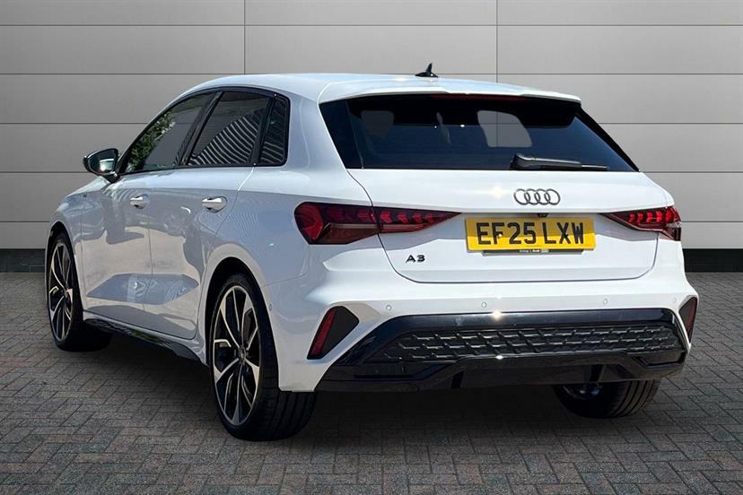 Audi A3 35 Tfsi Black Edition S Tronic Tech Pack EF25LXW White #3