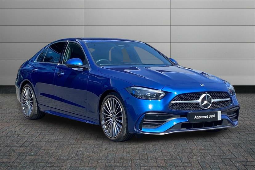 Mercedes-Benz C Class C300 Amg Line Premium 9G-tronic Blue