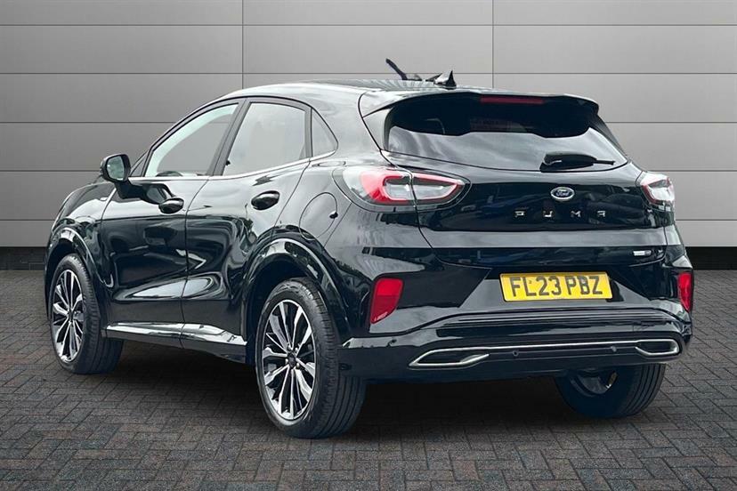 Ford Puma 1.0 Ecoboost Hybr Mhev 155 St-line Vignale Dct FL23PBZ Black #3