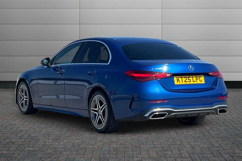 Mercedes-Benz C Class C200 Amg Line 9G-tronic KT25LPC Blue #2