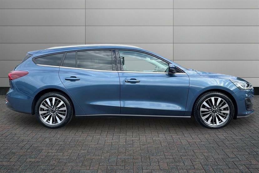 Ford Focus 1.0 Ecoboost Hybrid Mhev Titanium X AO23MMA Blue #4