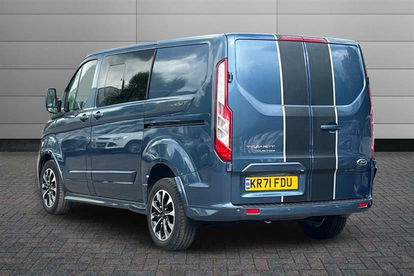 Ford Transit Custom 2.0 Ecoblue 185Ps Low Roof Dcab Sport Van KR71FDU Blue #3