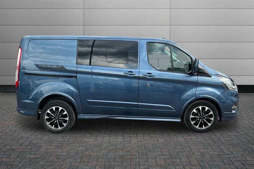 Ford Transit Custom 2.0 Ecoblue 185Ps Low Roof Dcab Sport Van KR71FDU Blue #5