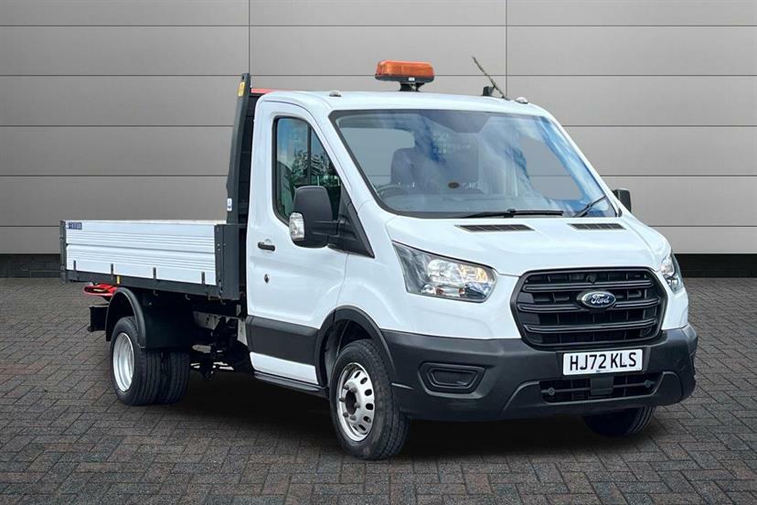 Ford Transit Custom 2.0 Ecoblue 130Ps Chassis Cab White