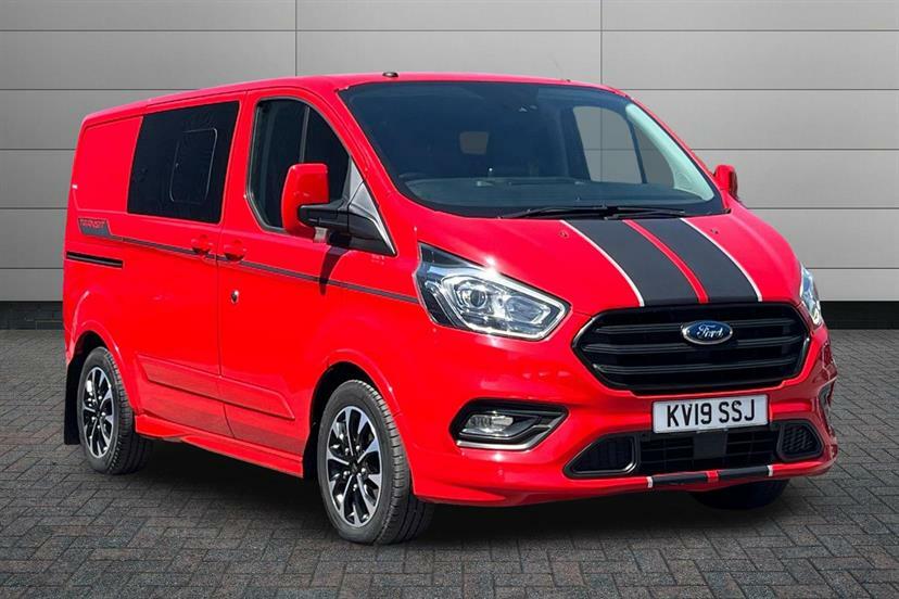 Ford Transit Custom 2.0 Tdci 170Ps Low Roof Dcab Sport Van Red