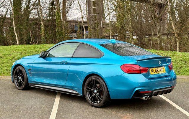 BMW 4 Series 420D M Sport NL68HMY Blue #3