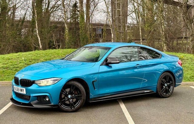 BMW 4 Series 420D M Sport NL68HMY Blue #2