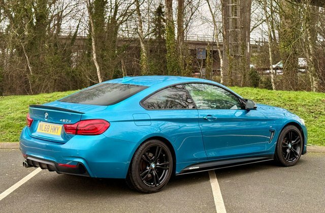 BMW 4 Series 420D M Sport NL68HMY Blue #4