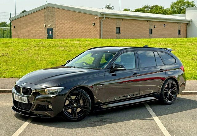 BMW 3 Series Estate HV15NUJ Black #2