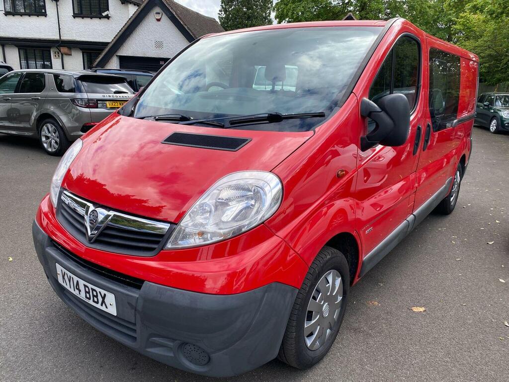 Vauxhall Vivaro Combi Van 2.0 2900 Cdti Crew Van Fwd L3 2014 KY14BBX Red #3
