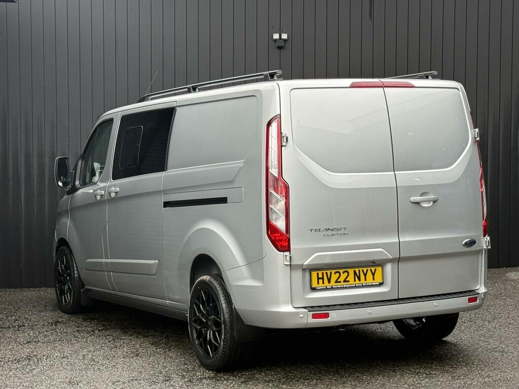 Ford Transit Custom 2.0 130Ps G-sport Ecoblue Limited Crew Van Double HV22NYY Silver #3