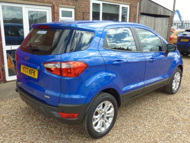 Ford Ecosport Suv 1.0 T Ecoboost Zetec, Only 32,000 Miles, 15 Mo YT17KFK Blue #4