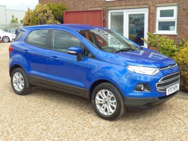Ford Ecosport Suv 1.0 T Ecoboost Zetec, Only 32,000 Miles, 15 Mo Blue