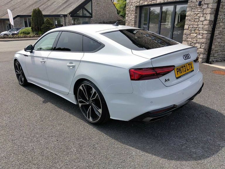 Audi A5 Black Edition 40 Tfsi 204 Ps S Tronic PN73LTX White #3