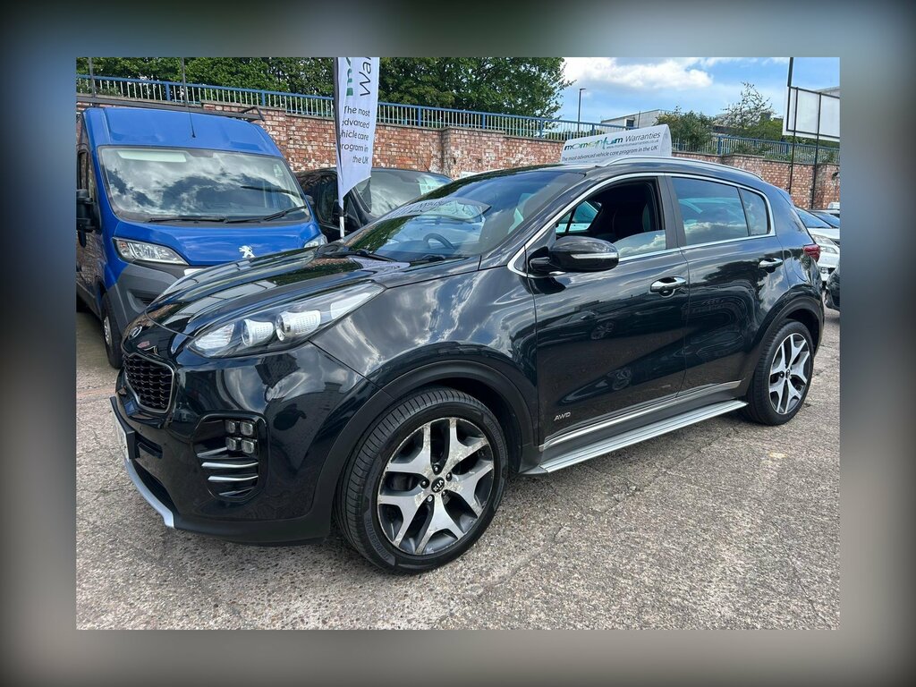 Kia Sportage 2.0 Crdi Gt-line Awd Euro 6 LC66YMT Black #2