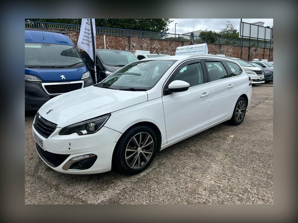 Peugeot 308 SW 1.6 Bluehdi Allure Euro 6 Ss SY66VHB White #2